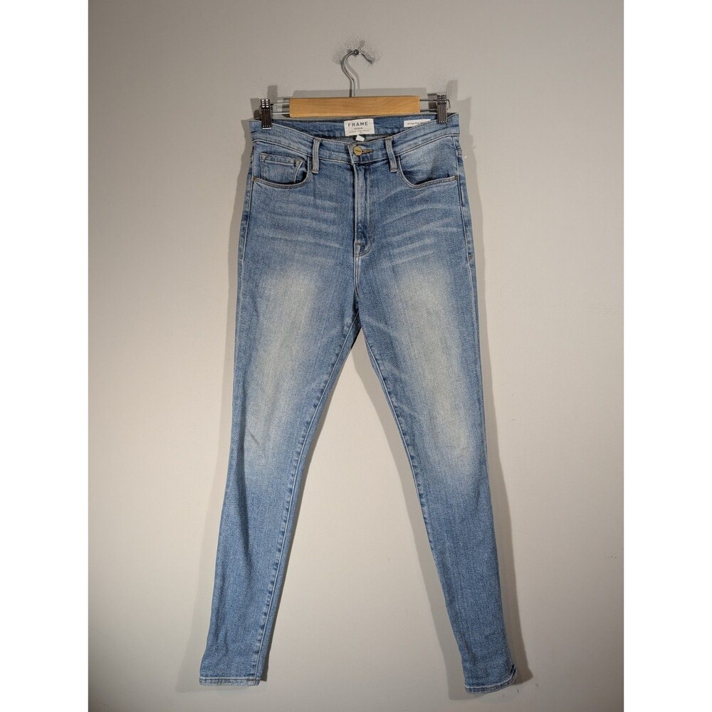 Frame Womens Denim All High Rise Skinny Jeans Sz 27 Minimalit Classic Capsule